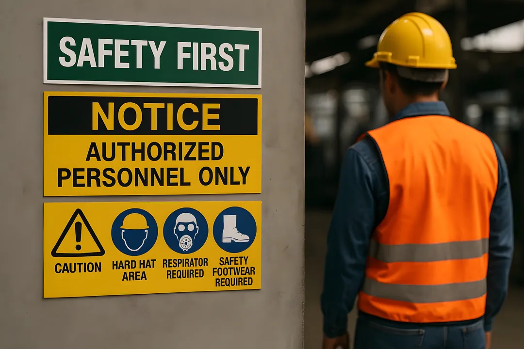 warehouse safety signs